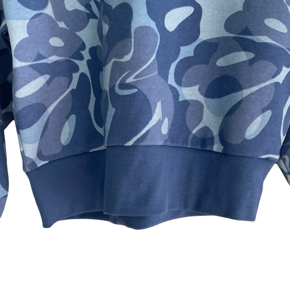 ADIDAS Girl’s Pullover Hoodie Sweatshirt in Crew Blue  Size: S - Picture 3 of 6